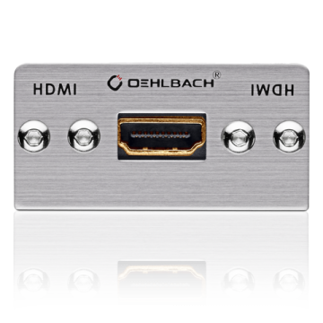 HDMI multimedia tray with gender changer